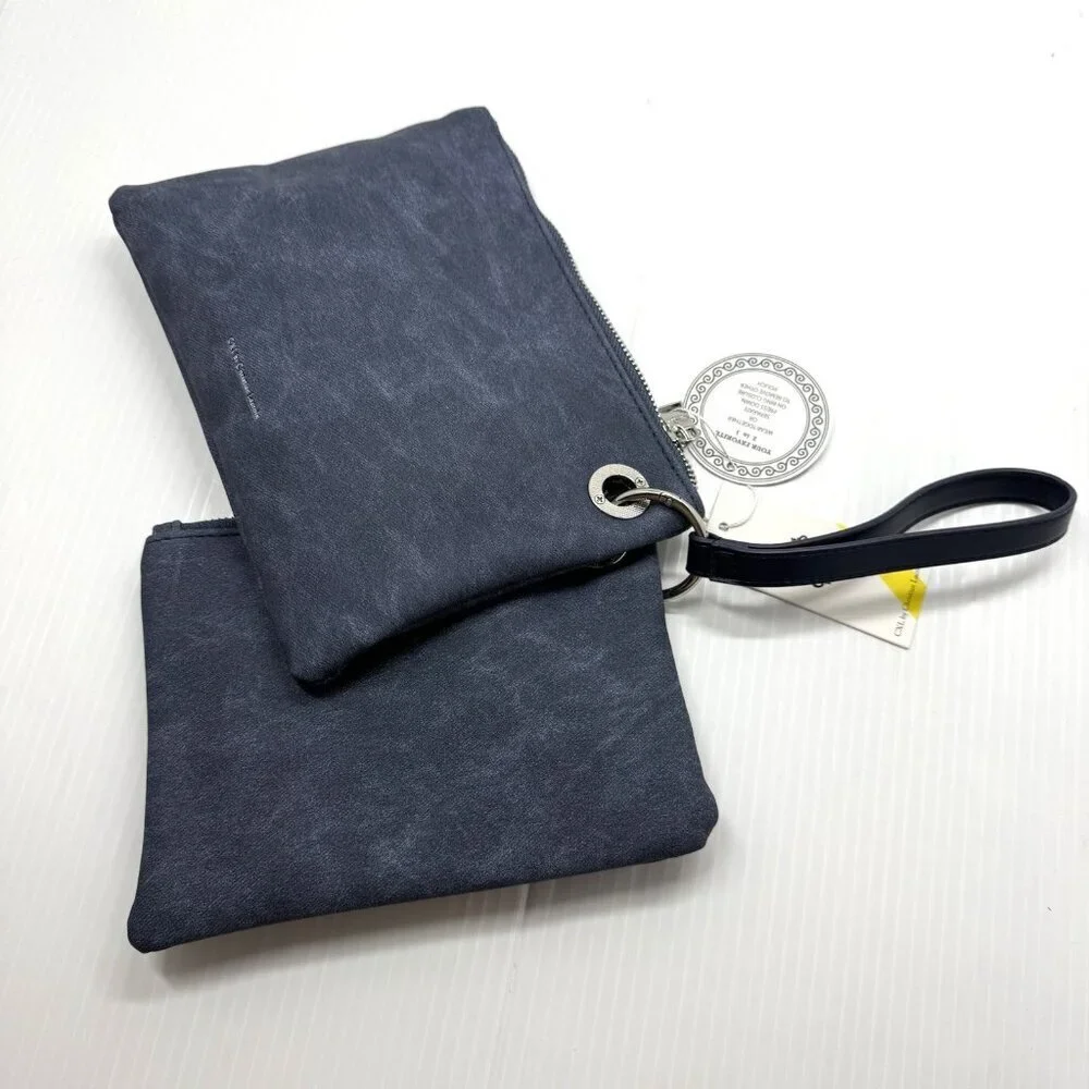 CXL Christian Lacroix Denim Double Pouch Wristlet 2 in 1 NWT Indigo Organizer